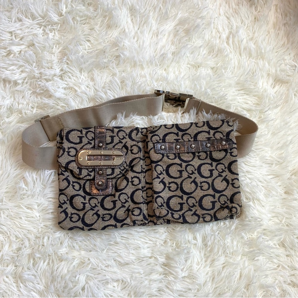 Vintage Guess Monogram Belt Bag
